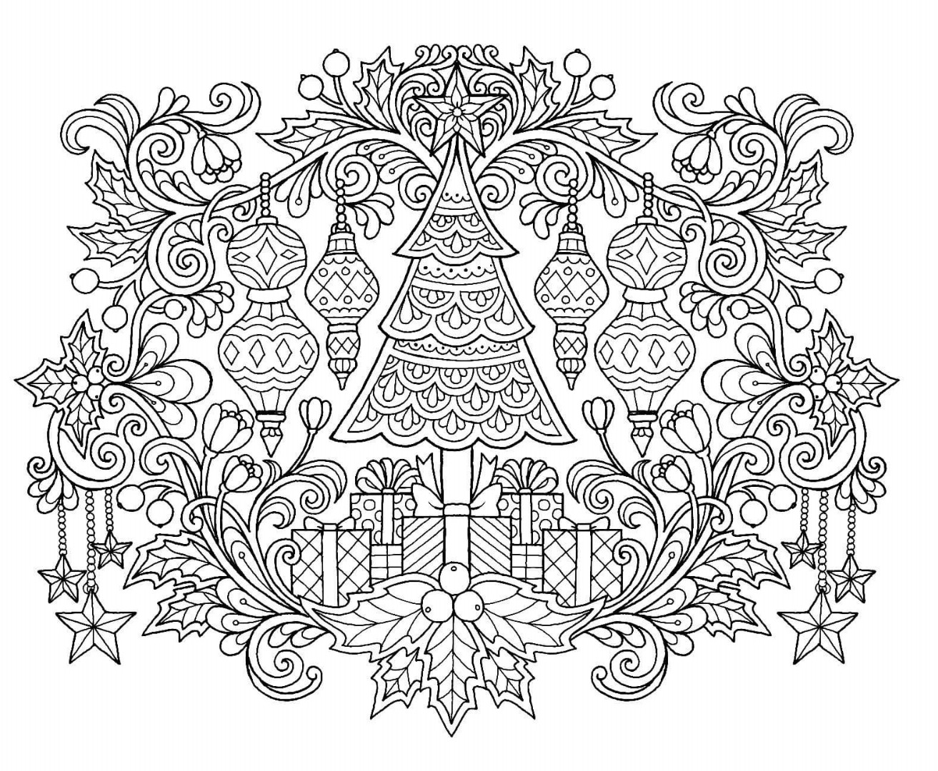 12 Free Christmas Coloring Pages Drawings
