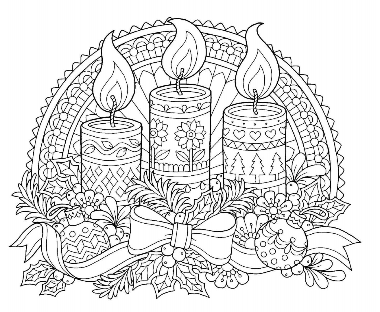 12 Free Christmas Coloring Pages Drawings