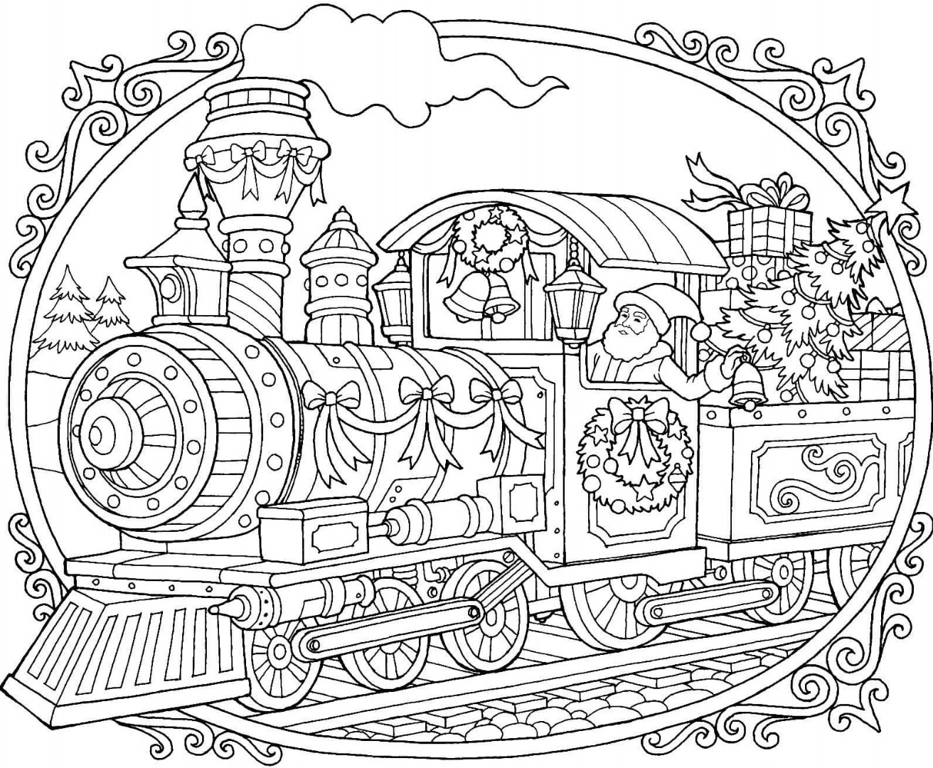 12 Free Christmas Coloring Pages Drawings