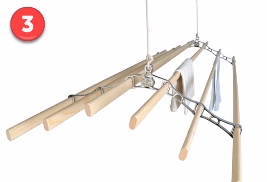 Six Lath Supreme Ceiling Airer