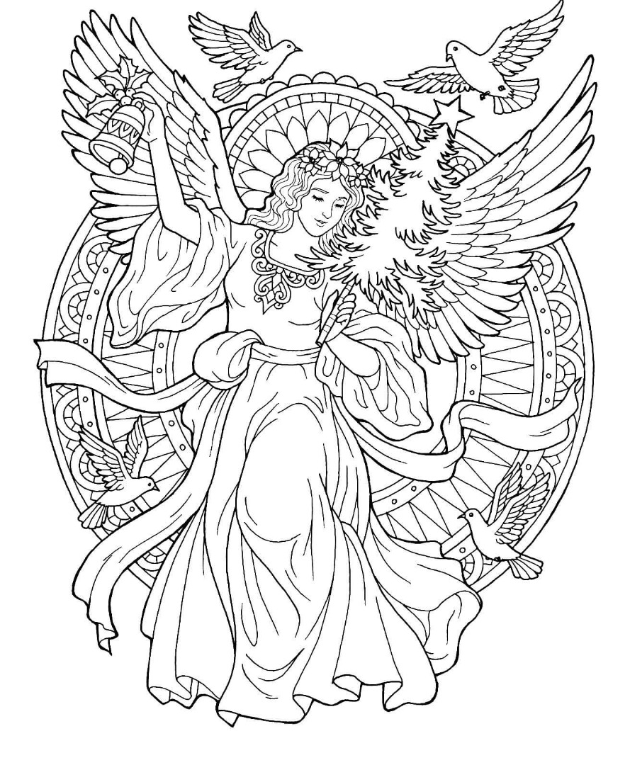 Ilovemy gfs Catholic Christmas Angels Coloring