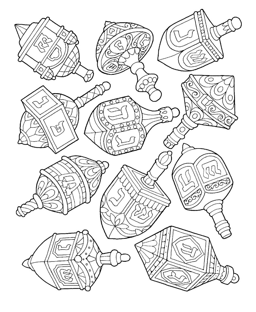 Izzy 'n' Dizzy Hanukkah Coloring & Activity Set - Chanukah Party Kit With Crayons & Pencils