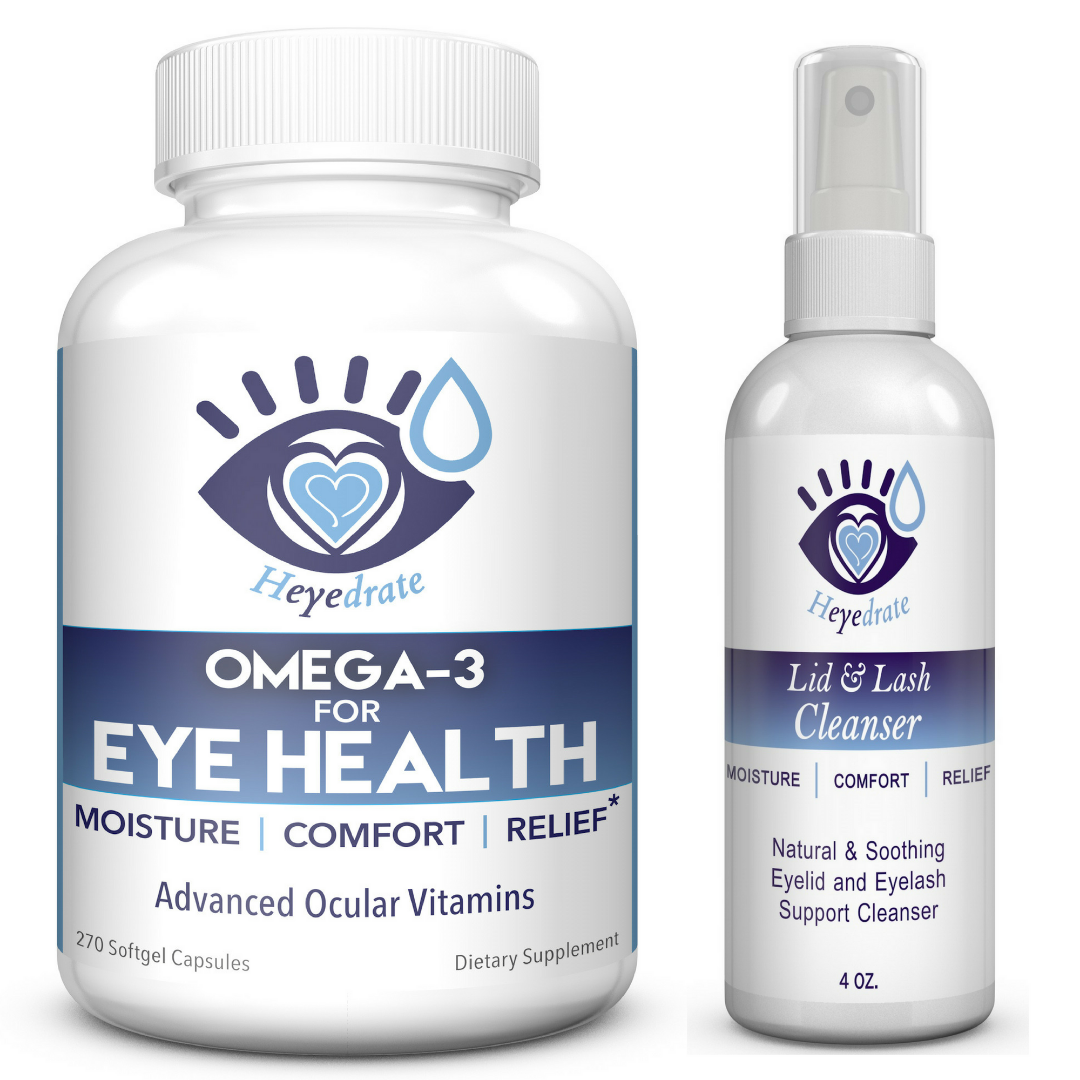 Heyedrate Lid & Lash Cleanser, Heyedrate Omega-3