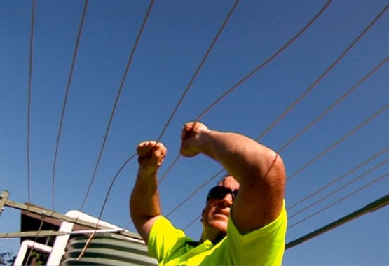 Clothesline-Installation