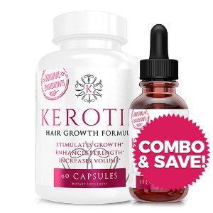 Combo - 1 Month Supply of Kerotin Hair Growth Capsules & Kerotin Enriching Argan Oil