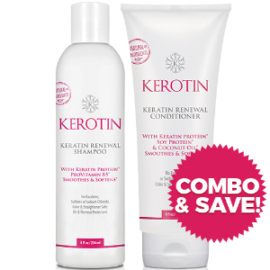 Combo - Keratin Renewal Shampoo & Conditioner - 8oz Bottles + FREE Shipping