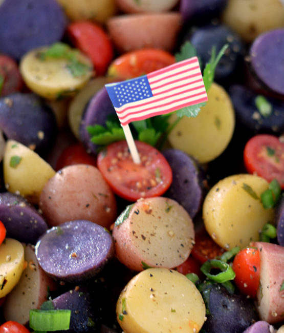 patriotic healthy salad