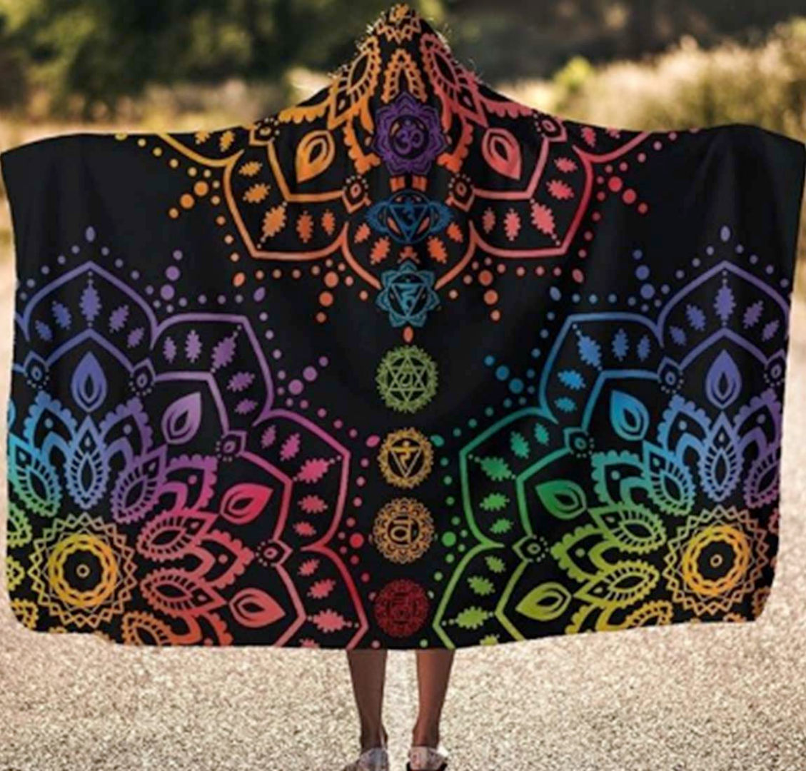 Chakra Spiritual Hooded Blanket - YesWeVibe