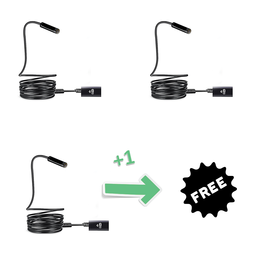 (3PK) (Z) Wifi iOS & Android Endoscope Inspection Camera